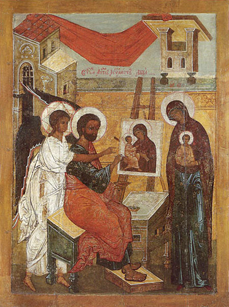 Свети Лука слика икону Богородице